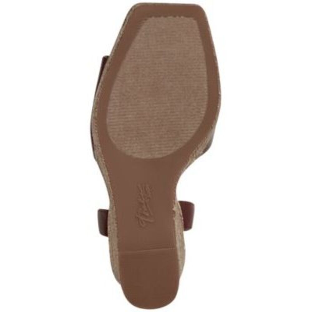 THALIA SODI Womens Brown Clasp 1-1/2" Platform Caden Wedge Shoes 10 M - Picture 4 of 4